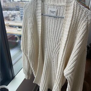 Abercrombie & Fitch Women's Ivory Cardigan